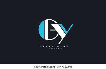 Alphabet letters Initials Monogram logo GY, YG, G and Y