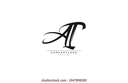 Letras alfabéticas Iniciales Logotipo Monograma AI, IA, A e I