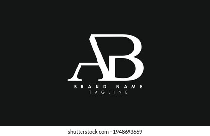 Alphabet letters Initial Monogram Logo AB, BA, A und B