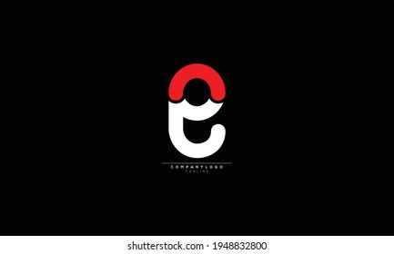 Alphabet letters Initials Monogram logo NE, EN, N and E