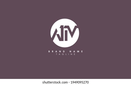 Alphabet letters Initials Monogram logo AM, MA, A, and M