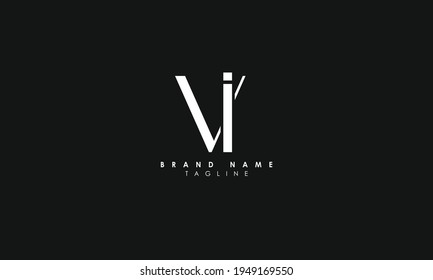 Alphabet letters Initials Monogram logo VI, IV, V and I