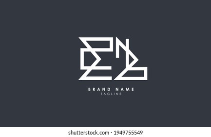 Alphabet letters Initials Monogram logo EL, LE, E and L	