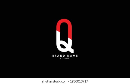 Alphabet letters Initials Monogram logo NQ, QN, N and Q