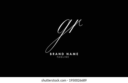 Alphabet letters Initials Monogram logo GR, RG, G and R