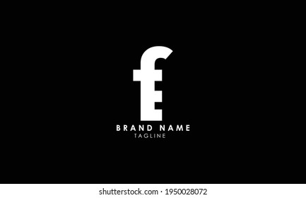 Alphabet letters Initial Monogram Logo FE, EF, F und E