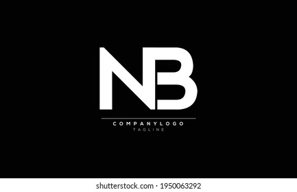 Alphabet letters Initials Monogram logo NB, BN, N and B