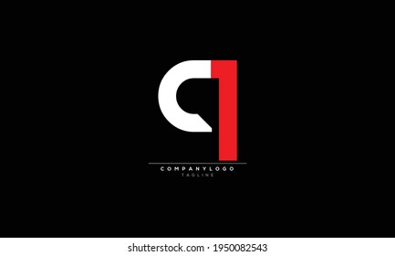 Alphabet letters Initials Monogram logo CQ, QC, C and Q