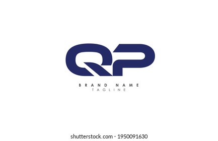 Alphabet letters Initials Monogram logo QP, PQ, Q and P