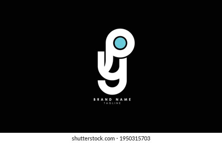 Alphabet letters Initials Monogram logo PY, YP, P and Y