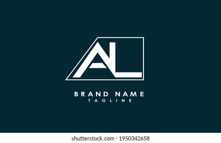 Alphabet letters Initial Monogram Logo AL, LA, A und L