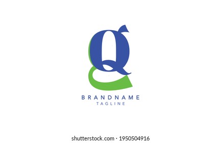 Alphabet letters Initials Monogram logo GQ,GQ INITIAL, GQ letter , G and Q