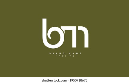 Alphabet letters Initial Monogram Logo BM, MB, B und M