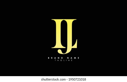 Alphabet letters Initials Monogram logo LJ, JL, L and J