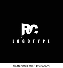 Alphabet letters Initial Monogram Logo RC, CR, R und C

