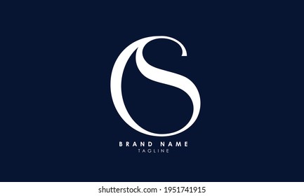 Alphabet letters Initials Monogram logo CS, SC, C and S
