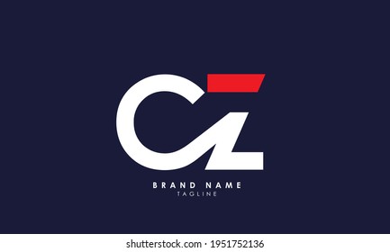 Letras alfabéticas Iniciales Logotipo Monograma CZ, ZC, C y Z