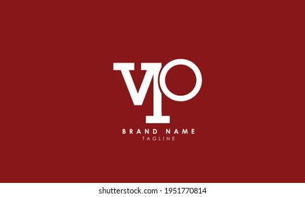 Alphabet letters Initial Monogram Logo VP, PV, V und P