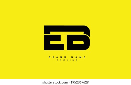 Alphabet Letters Initials Monogram Logo EB, BE, E and B