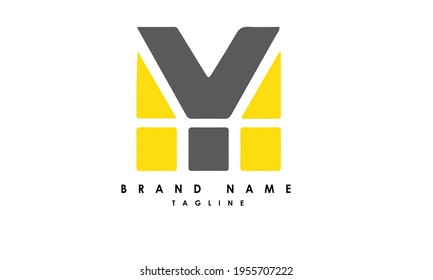 Alphabet letters Initial Monogram Logo MY, YM, M und Y