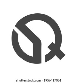 Alphabet letters Initials Monogram logo SQ, QS, S and Q