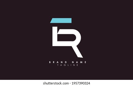 Alphabet letters Initials Monogram logo ER, RE, E and R