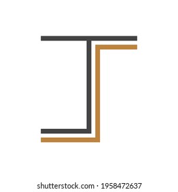Alphabet letters Initial Monogram Logo TS, ST, S und T