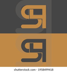 Alphabet letters Initial Monogram Logo SQ, QS, S und Q
