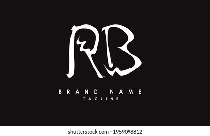 Alphabet letters Initials Monogram logo RB, BR, R and B
