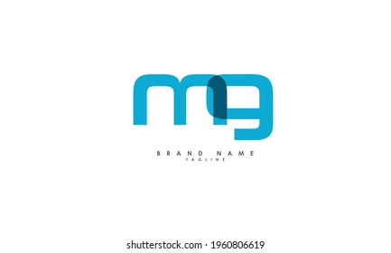 Alphabet letters Initial Monogram Logo MG, GM, M und G