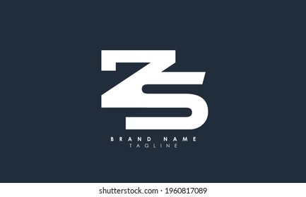 Alphabet letters Initials Monogram logo ZS, SZ, S and Z