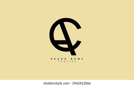 Alphabet letters Initials Monogram logo CA, AC, C and A