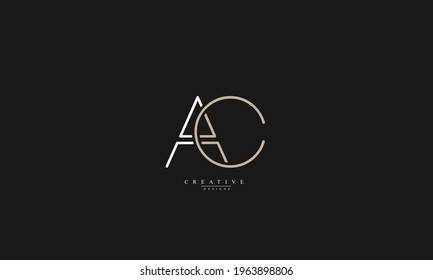 Alphabet letters Initials Monogram logo AC CA A C