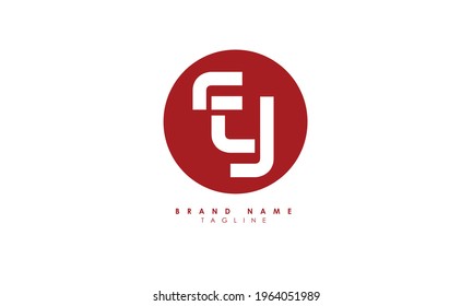 Alphabet letters Initials Monogram logo FY, YF, F and Y