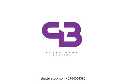 Alphabet letters Initials Monogram logo PB, BP, P and B