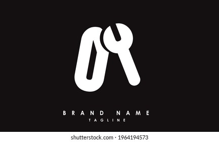 Alphabet letters Initials Monogram logo OY, YO, O and Y