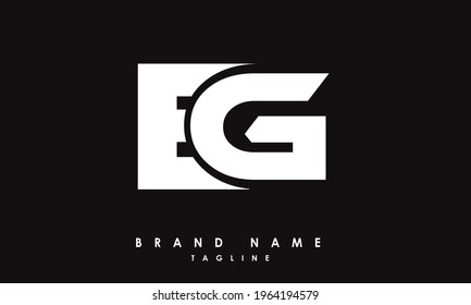 Alphabet letters Initials Monogram logo EG, GE, E and G