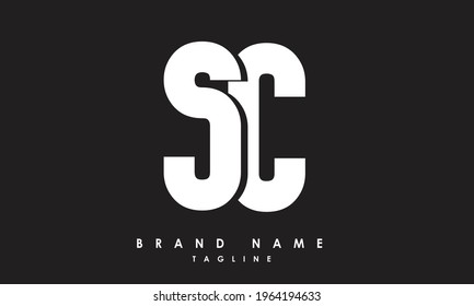 Alphabet letters Initials Monogram logo SC, CS, S and C