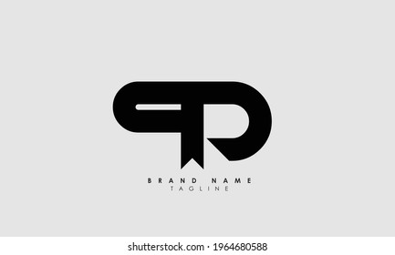 Alphabet letters Initials Monogram logo PD, DP, P and D