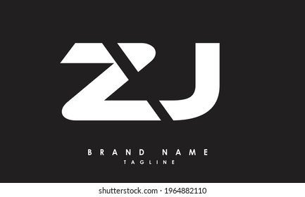 Alphabet letters Initials Monogram logo ZJ, JZ, Z and J