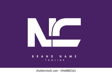 Alphabet letters Initials Monogram logo NC, CN, N and C