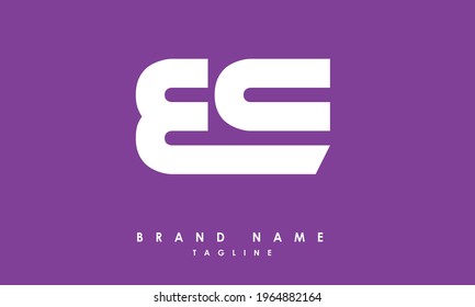 Alphabet letters Initials Monogram logo EC, EE, E and C