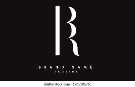 Alphabet letters Initials Monogram logo BR, BR, B and R