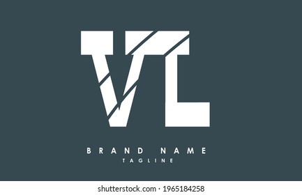 Alphabet letters Initials Monogram logo VL, LV, V and L