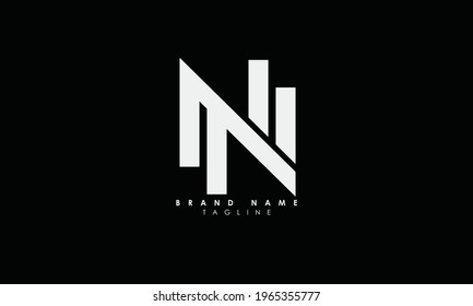 Alphabet letters Initials Monogram logo NN, N and N