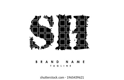 Alphabet letters Initials Monogram logo SH, HS, S and H