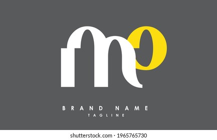 Alphabet letters Initials Monogram logo MP, PM, M and P