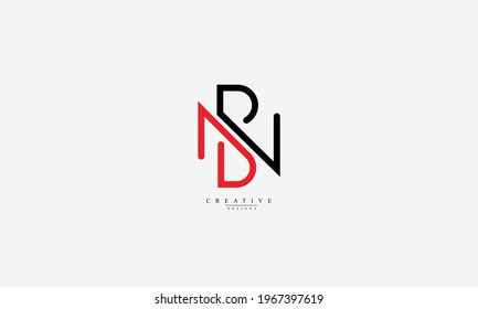 Alphabet letters Initials Monogram logo NB BN N B