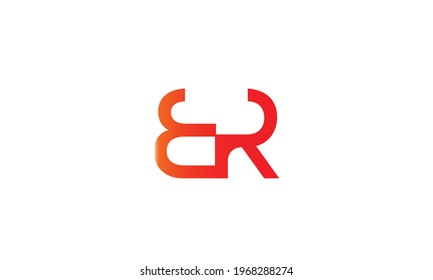 Alphabet letters Initials Monogram logo BR, RB, B and R