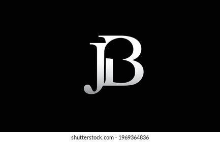 Alphabet letters Initials Monogram logo JB, BJ, J and B